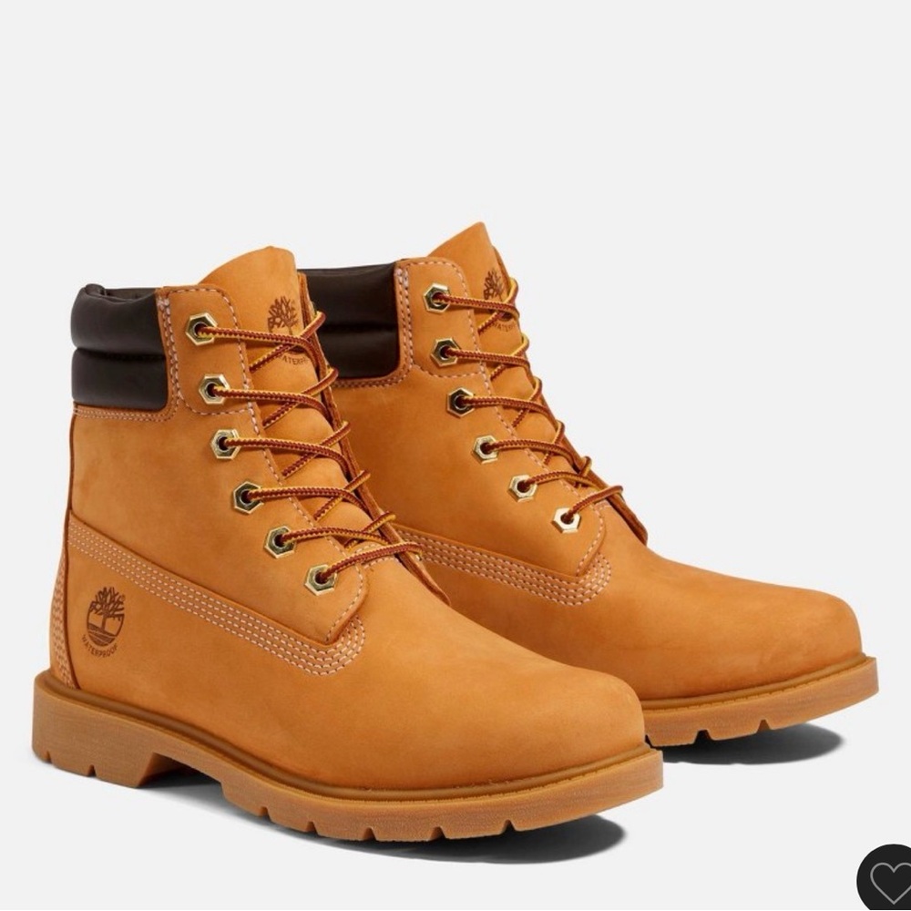 Timberland Wheat Nubuck Ankle Boot with Dark Brown Collar 0014